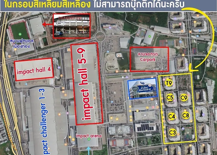 Impact เมืองทองธานี ห้องเช่ารายวัน Pupular T9 C5 C4 C9 T8 Appartement